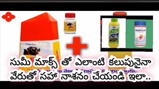 Sumimax Herbicide kalupunirmulana ki saraina paddathiAshokramisettyagriculture [upl. by Tnert]