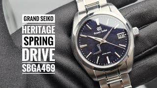 4K Grand Seiko Heritage Collection Spring Drive Boutique Online Exclusive Katsuiro Indigo SBGA469 [upl. by Di]