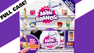 FULL CASE UNBOXING MINI BRANDS SERIES 5 Zuru 5 Surprise Blind Bag Opening [upl. by Eskill]