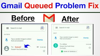 Mail Queued In Outbox Gmail Problem Fix  Gmail Not Sending Emails Queued [upl. by Navinod676]