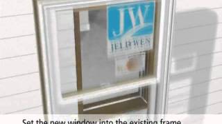 JELDWEN Pocket Replacement DoubleHung Window [upl. by Servais]