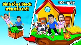 100 ngày Sinh Tồn trên 1 block giữa bầu trời Skyblock bqThanh và Ốc Liệu Sống Sót [upl. by Findlay]