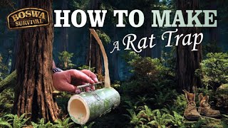 How to make a rat trap from bamboo in just 15 minutes [upl. by Madai634]