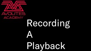 Recording Playbacks [upl. by Naic277]