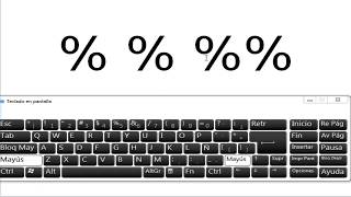 Para Que Sirve Shift  5 En Mi Teclado Saca Signo De Porcentaje [upl. by Marnie]