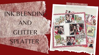 9 Photos on a 2 Page Christmas Scrapbook Layout [upl. by Ahcsatan]