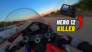 BEST MOTOVLOG ACTION CAMERA I DJI ACTION 4 [upl. by Ainedrag]