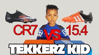 Adidas 154 v Nike CR7 football boot reviewskills by Tekkerz Kid [upl. by Santiago527]