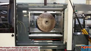 Montaggio stampo su piani magnetici  Mould installation on magnetic chucks [upl. by Jeremy]