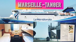 VLOG VOYAGE EN BATEAUX 🇫🇷MARSEILLETANGER🇲🇦 LA MÉRIDIONALE 2022رحلتي إلى المغرب 🇲🇦 [upl. by Adalbert]