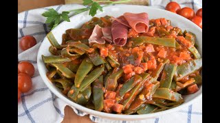 💚 JUDÍAS VERDES CON JAMÓN Y TOMATE [upl. by Reddin]