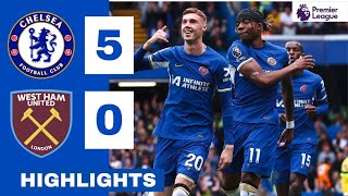 Chelsea vs West Ham HIGHLIGHTS 50 Madueke Gallagher Palmer amp Jackson GOALS [upl. by Johnath587]