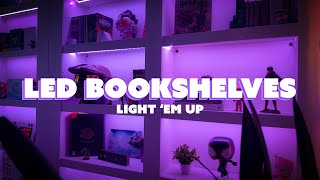 A Guide to PERFECT LED Bookshelf Lighting My Secret revealed 👀 [upl. by Wainwright]