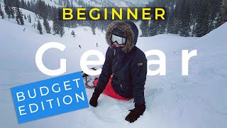 Beginner Snowboard Gear ON A BUDGET  Rent or Buy What to buy first Inexpensive snowboard gear [upl. by Amilas]