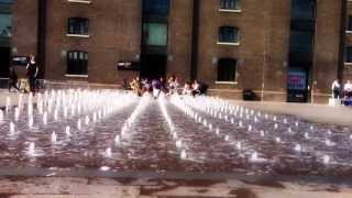 Granary Square Fountains London [upl. by Sclar]