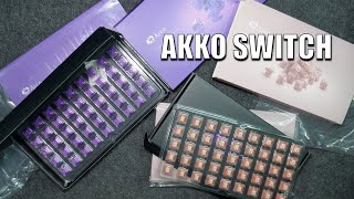 AKKO HAZE PINK  AKKO PURPLE JELLY  UNBOXING  SILENT AND TACTILE SWITCH [upl. by Eleik]