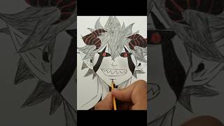 رسم انمي رسم شيطان استا من انمي بلاك كلوفر  drawing [upl. by Eirek712]