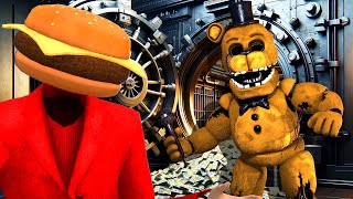 BANK ROBBERY Turns into FNAF Hide and Seek in Gmod Garrys Mod Multiplayer [upl. by Giardap]