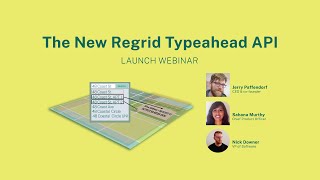 Announcing the new Regrid Typeahead API  Launch Webcast [upl. by Kennett]