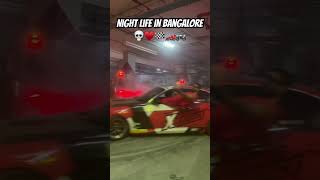 NIGHTLIFE IN BANGALORE \ supercars drifting \ Superbikes burnouts  burnouts drift event [upl. by Aicila]