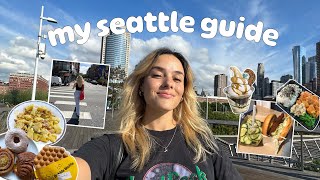 my seattle guide  EVERYTHING you should EAT  DO in seattle [upl. by Chill]