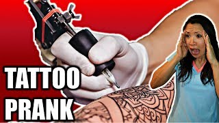 FAKE TATTOO PRANK ON MOM [upl. by Burtie]