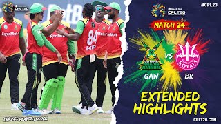 Extended Highlights  Barbados Royals vs Guyana Amazon Warriors  CPL 2023 [upl. by Ardnak544]