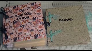 Tuto scrap  Album de rangement pour dies et tampons😀 [upl. by Mongeau]