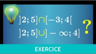 intervalle • Déterminer lintersection et la réunion dintervalles I∩J et IUJ • seconde exercice [upl. by Vladimar724]