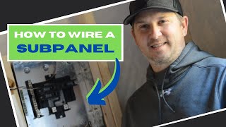 How to Wire an Electrical Sub Panel  DIY Shed Conversion [upl. by Man]