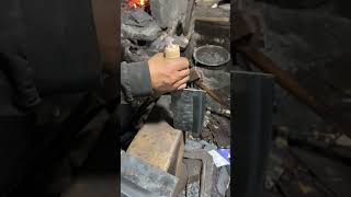 Forging process of wooden corrugated kitchen knife handle [upl. by Charil478]