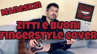 ZITTI E BUONI  Maneskin FINGERSTYLE COVER Guitar Solo [upl. by Nylloh139]