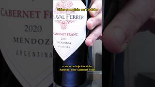 Vinho Achaval Ferrer Cabernet Franc 2020 wine vino vinho [upl. by Alvar]