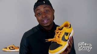 NIKE DUNK LOW GOLDENROD REVIEW 🔥🔥🔥 [upl. by Yttel816]