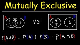 Probability of Mutually Exclusive Events With Venn Diagrams [upl. by Merrill48]