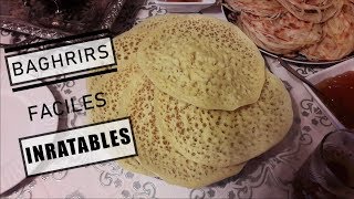 Baghrirs  Crêpes aux mille trous  recette INRATABLE et RAPIDE [upl. by Eivla263]