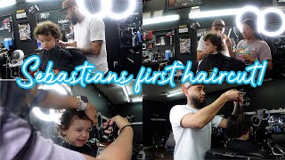 OUR TODDLER GETS HIS FIRST HAIRCUT SUCCESS [upl. by Bernadette]