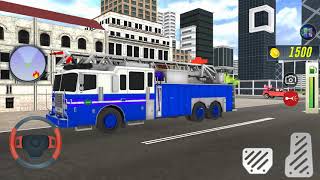 Fire Truck Driving Rescue 911 Simulator  Fire Engine Games 2  Android Gameplay [upl. by Areis]