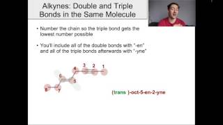 Naming Alkynes Triple Bonds [upl. by Ardnuaet846]