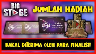 Big Stage 2022  Jumlah Hadiah Bakal Diterima Oleh Para Finalis  DominasiBBNU Bigstagefinal [upl. by Sillyhp]