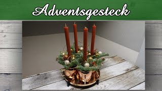 DIY Adventsgesteck Moscow Mule 🕯️ Weihnachtsdeko 🎄 Tischdeko [upl. by Gretna629]