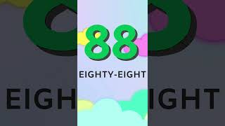 Counting and Spelling Numbers 86 to 90  Learn Number Words for Kids [upl. by Reuben348]