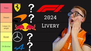 BRUTALLY Rating the F1 2024 Car Liveries Tier List [upl. by Nhoj645]