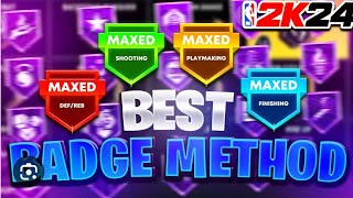 Here is the fastest way to get max badges on NBA 2K24 This method will get you your badges in a day [upl. by Adlesirc]