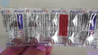 Montek Fx tablet  Fexofenadine and Montelukast tablet Montek fx tablet uses and Side effect Dosage [upl. by Pineda]