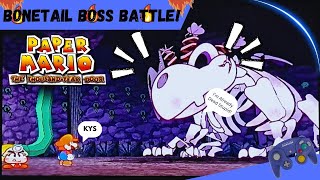 Paper Mario TTYD Bonetail Boss Battle [upl. by Ahsenrac214]