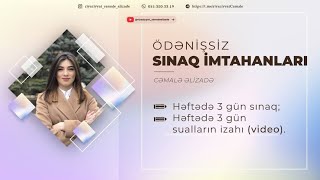 Lisey və gimnaziyalara qəbul sınağı7 26 may Riyaziyyat2140 math lisey 777 [upl. by Oliver]