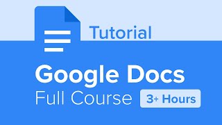 Google Docs Full Course Tutorial 3 Hours [upl. by Aelber]