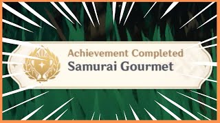 Samurai Gourmet Achievement The Gourmet Supremos The Importance of Eating Well Genshin Impact [upl. by Acirre]