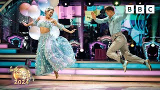 Tasha Ghouri and Aljaz Skorjanec Quickstep to Fantasy by Mariah Carey ✨ BBC Strictly 2024 [upl. by Cardinal639]